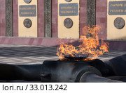 Тула, Московское шоссе. Мемориал защитникам неба Отечества. Вечный огонь (2019 год). Редакционное фото, фотограф Наталья Николаева / Фотобанк Лори