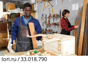 Portrait of male and female restorers. Стоковое фото, фотограф Яков Филимонов / Фотобанк Лори