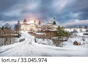 Вид на Ферапонтовский монастырь View of Ferapontov Belozersky monastery (2020 год). Стоковое фото, фотограф Baturina Yuliya / Фотобанк Лори