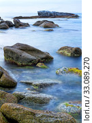 Detail of the Spanish coast at the morning(Costa Brava) Стоковое фото, фотограф Arpad Radoczy / PantherMedia / Фотобанк Лори