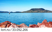 View to Badacsony at Lake Balaton,Hungary. Стоковое фото, фотограф Gábor Páll / PantherMedia / Фотобанк Лори