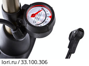bicycle pump. Стоковое фото, фотограф Oleksandr Chub / PantherMedia / Фотобанк Лори