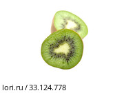 Kiwi fruit isolated on white background. Стоковое фото, фотограф Sergiy Artsaba / PantherMedia / Фотобанк Лори