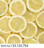 Background of fresh lemon fruits. Стоковое фото, фотограф Markus Mainka / PantherMedia / Фотобанк Лори