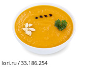 Pumpkin Soup Pumpkin Soup Pumpkin Cream Soup in Soup Bowl Freeman. Стоковое фото, фотограф Markus Mainka / PantherMedia / Фотобанк Лори