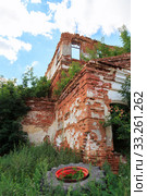 Saratov Region, Russia. Traveling around the Novoburas district, the sights of the village of Loch, Gremyachka. Church of St. Nicholas the Wonderworker. Ruined building 19th century 1821. Photo series (2019 год). Стоковое фото, фотограф Светлана Евграфова / Фотобанк Лори