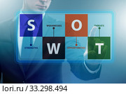 SWOT technique concept for business. Стоковое фото, фотограф Elnur / Фотобанк Лори