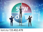SWOT technique concept for business. Стоковое фото, фотограф Elnur / Фотобанк Лори