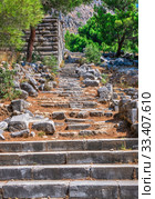 Ancient Greek city Priene on the western coast of Turkey (2019 год). Стоковое фото, фотограф Sergii Zarev / Фотобанк Лори