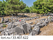 Ancient Greek city Priene on the western coast of Turkey (2019 год). Стоковое фото, фотограф Sergii Zarev / Фотобанк Лори