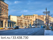 Театр Ермоловой в Москве. The building of the Ermolova Theater (2020 год). Редакционное фото, фотограф Baturina Yuliya / Фотобанк Лори