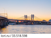 View of the Betancourt bridge. St. Petersburg. Russia. Стоковое фото, фотограф Ольга Визави / Фотобанк Лори