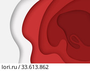 The abstract Biology concept. Paper cut effect. Стоковая иллюстрация, иллюстратор Анастасия Филиппова / Фотобанк Лори