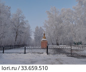 Winter view of the territory of the Achair monastery (2019 год). Стоковое фото, фотограф Александр Карпенко / Фотобанк Лори