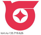 Герб города Тода. Префектура Сайтама. Япония. Стоковая иллюстрация, иллюстратор Владимир Макеев / Фотобанк Лори