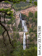 Waterfall in Sant Miquel del Fai (2018 год). Стоковое фото, фотограф Яков Филимонов / Фотобанк Лори