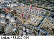Краснодарский край, Туапсе, нефтеперерабатывающий завод ОАО "Роснефть" (2020 год). Редакционное фото, фотограф glokaya_kuzdra / Фотобанк Лори