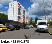Супермаркет "Билла". Чусовская улица, 13. Район Гольяново. Город Москва (2020 год). Редакционное фото, фотограф lana1501 / Фотобанк Лори