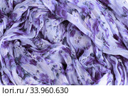 patterned crumpled fabric texture background. Стоковое фото, фотограф Nataliia Zhekova / Фотобанк Лори