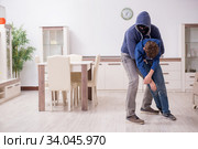 Child abduction concept with young boy. Стоковое фото, фотограф Elnur / Фотобанк Лори