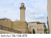 Бейлер (Бейляр, Бегляр) мечеть 1894-1895 года постройки, улица Ильяса Эфендиева, 47 (2019 год). Стоковое фото, фотограф Овчинникова Ирина / Фотобанк Лори