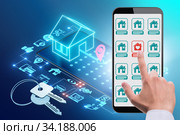 Concept of buying real estate over internet. Стоковое фото, фотограф Elnur / Фотобанк Лори