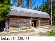 Экспозиционный павильон музея. Музей-заповедник Ялкала. Ильичёво. Выборгский район. Ленинградская область (2020 год). Редакционное фото, фотограф Сергей Афанасьев / Фотобанк Лори