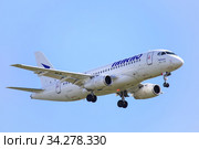 IrAero Sukhoi Superjet 100-95LR (2020 год). Редакционное фото, фотограф Art Konovalov / Фотобанк Лори