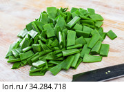 Sliced green helda beans. Стоковое фото, фотограф Яков Филимонов / Фотобанк Лори