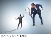 Concept of employee monitoring by boss. Стоковое фото, фотограф Elnur / Фотобанк Лори