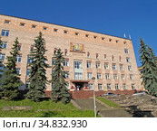 Building of Karelian scientific center of the Russian Academy of Sciences. Petrozavodsk, Pushkinskaya Street, 11 (2012 год). Редакционное фото, фотограф Ирина Борсученко / Фотобанк Лори