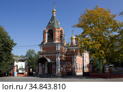 Церковь Рождества Пресвятой Богородицы во Владыкине. Москва (2020 год). Редакционное фото, фотограф Елена Орлова / Фотобанк Лори