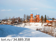 Храм во Имя Рождества Пресвятой Богородицы. Рождествено (2013 год). Стоковое фото, фотограф Александр Щепин / Фотобанк Лори