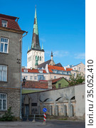 Старый Таллин. Церковь Олевисте. Эстония (2012 год). Стоковое фото, фотограф Александр Щепин / Фотобанк Лори