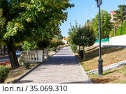 Бульвар Гагарина. Пятигорск. Ставропольский край (2020 год). Стоковое фото, фотограф Сергей Афанасьев / Фотобанк Лори