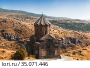 Armenia, Church of the 11th century Vahramashen near the fortress Amberd (2018 год). Стоковое фото, фотограф Наталья Волкова / Фотобанк Лори