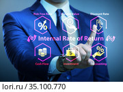 Concept of IRR - Internal Rate of Return. Стоковое фото, фотограф Elnur / Фотобанк Лори