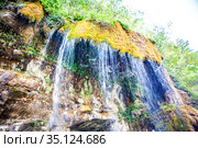 Водопад на реке Сулак. Сулакский каньон. Дагестан. Россия (2020 год). Стоковое фото, фотограф Сергей Афанасьев / Фотобанк Лори