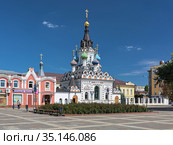 Церковь Утоли моя печали в Саратове (2018 год). Редакционное фото, фотограф Михаил Марковский / Фотобанк Лори