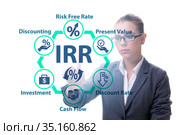 Concept of IRR - Internal Rate of Return. Стоковое фото, фотограф Elnur / Фотобанк Лори
