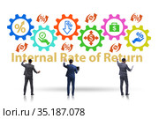 Concept of IRR - Internal Rate of Return. Стоковое фото, фотограф Elnur / Фотобанк Лори