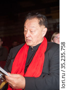 Знаменитый голливудский киноактер Кэри-Хироюки Тагава Cary-Hiroyuki Tagawa в Москве (2018 год). Редакционное фото, фотограф Малышев Андрей / Фотобанк Лори