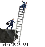 Business unethical competition concept with businessmen. Стоковое фото, фотограф Elnur / Фотобанк Лори