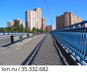 Путепровод «Совхоз 1 мая». Район Северное Измайлово. Город Москва. Россия (2012 год). Редакционное фото, фотограф lana1501 / Фотобанк Лори