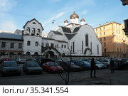 Древлеправославная поморская церковь. Коломенская улица, 12Б. Санкт-Петербург. 10 февраля 2009 г. Редакционное фото, агентство "SPb vedomosti" / Фотобанк Лори