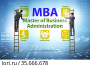 Master of business administration MBA concept. Стоковое фото, фотограф Elnur / Фотобанк Лори