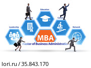 Master of business administration MBA concept. Стоковое фото, фотограф Elnur / Фотобанк Лори