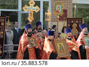 Балашиха, крестный ход в Дни Славянской письменности и культуры (2021 год). Редакционное фото, фотограф Дмитрий Неумоин / Фотобанк Лори