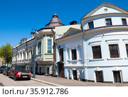 2-й Зачатьевский переулок. Москва. Россия (2021 год). Редакционное фото, фотограф E. O. / Фотобанк Лори
