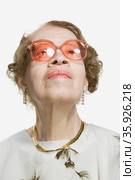 Portrait of a senior adult woman. Стоковое фото, фотограф Shannon Fagan / Ingram Publishing / Фотобанк Лори